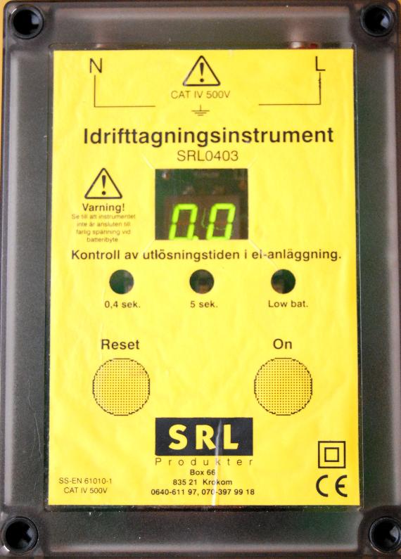 Idrifttagningsinstrument